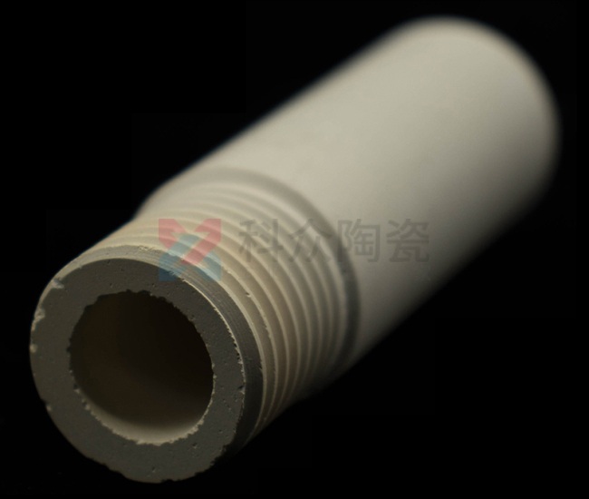 成孔氧化铝陶瓷螺纹管